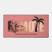 リモートサンセットワードアート デスクマット (正面)