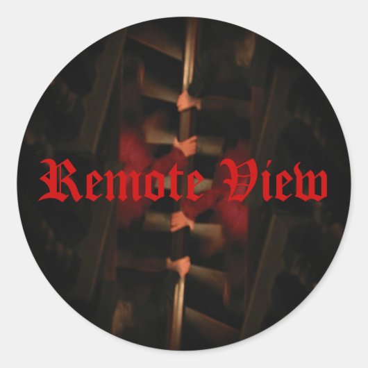 リモートビューラウンドステッカー ラウンドシール (正面)
