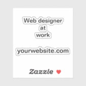 リモートフリーランスのビジネスマーケティング資料 シール (シート)