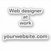 リモートフリーランスのビジネスマーケティング資料 シール (正面)