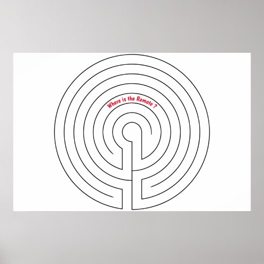 リモートポスターが見つからない ポスター (正面)