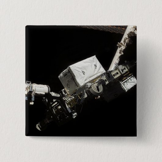 リモートマニピュレータシステムのロボットアーム 缶バッジ (正面)