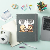 リモートワークとオフィスのユーモアあふれる職場 シール (iPadカバー)