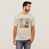 リモートワークのオフィスユーモア Tシャツ (正面フル)