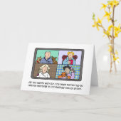 リモート会議の装カジュアル着の漫画 カード (黄色い花)