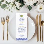 リモーネⅠ イタリアン レモン & ブルー タイル テーブル ナンバー テーブルナンバー