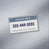 リモ＆タクシーサービス - クールなライセンスプレート マグネット名刺 (インサイチュ)