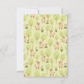 リャマと一緒にお外で子供の誕生日パーティーをしよう! サンキューカード (裏面)