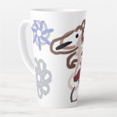 リャマの冬の楽しみ カフェラテマグ (左アングル)