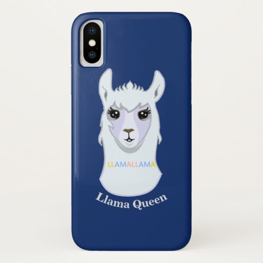 リャマの女王 Case-Mate iPhoneケース (裏面)