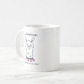 リャマの引用 コーヒーマグカップ (正面左)