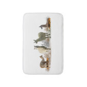 リャマの牧草地バスマット（色お選びください） バスマット (正面縦)