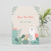 リャマ あらゆるイベントの招待状 招待状 (スタンド正面)