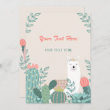 リャマ あらゆるイベントの招待状