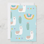 リャマ あらゆるイベントの招待状 招待状 (裏面)