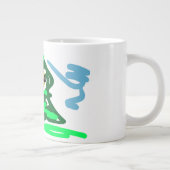 リャマ 楽しい  ジャンボコーヒーマグカップ (右)