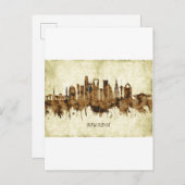 リヤドサウジアラビアの街並み インビテーションポストカード (正面/裏面)