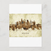 リヤドサウジアラビアの街並み インビテーションポストカード (正面)