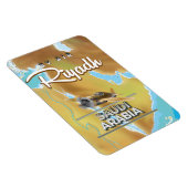 リヤド・サウジアラビアのヴィンテージ旅行ポスター マグネット (右側)