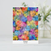 リヤド・サウジアラビアの地図 サンキューカード (スタンド正面)