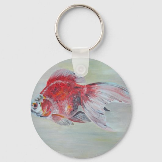 リュウキン金魚アクリル絵画ズ キーホルダー (正面)