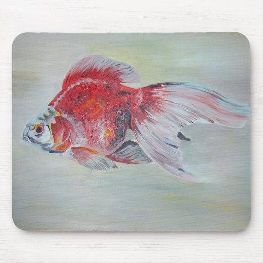 リュウキン金魚アクリル絵画ズ マウスパッド (正面)