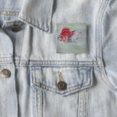 リュウキン金魚アクリル絵画ズ 缶バッジ (インサイチュ)