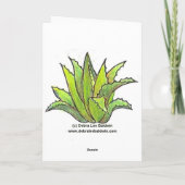 リュウゼツランの天使の挨拶状 シーズンカード (裏面)