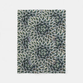 リュウゼツランパターンフリースブランケット フリースブランケット