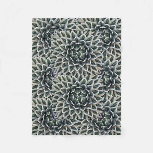 リュウゼツランパターンフリースブランケット フリースブランケット (正面)