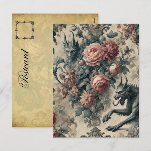 リュカン&ルラビー – ゴシックビクトリアンデザイン シーズンポストカード (正面/裏面)