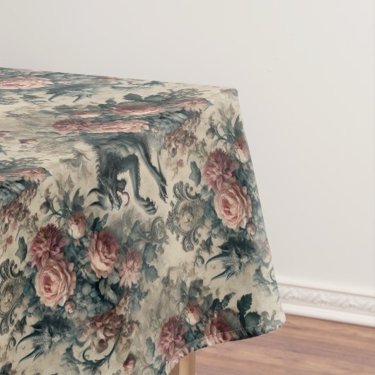 リュカン&ルラビー – ゴシックビクトリアン様式のメッドパターン テーブルクロス (インサイチュ)