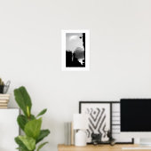 リュガッセンディパリ白黒写真ポスター1 ポスター (ホームオフィス)