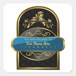 リュクス | この本は(蔵書票)カスタマイズの本だ スクエアシール