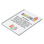 リュックの祝福ノート ノートブック (左側)