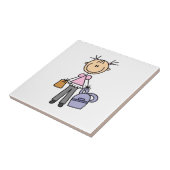リュックを背負った女の子 タイル (側面)