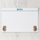 リュックサックと飲み物と喜びのタイガーカブ ペーパーパッド (正面)