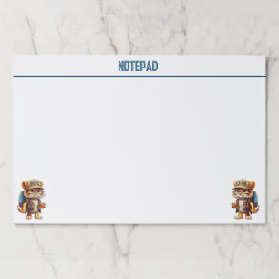 リュックサックと飲み物と喜びのタイガーカブ ペーパーパッド