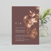 リュックスジンコ実在リーフバラ金ゴールド結婚ズ 箔招待状 (立ち正面)