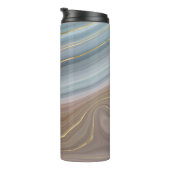 リュックスストラタ |ほこりっぽい石板ブルーチューペピンクアゲート タンブラー (回転右)