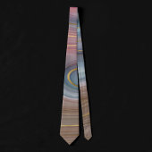 リュックスストラタ |ほこりっぽい石板ブルーチューペピンクアゲート ネクタイ