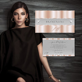 リュックスバラ金ゴールドライトグレースパークルジュエリーモノグラム 名刺