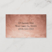 リュックスバラ金ゴールドヴェネチアンプラスター&デザイナーズ 名刺 (裏面)