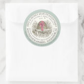 リュックスヒールバームラベルペパーミントSkip and Bow ラウンドシール (バッグ)