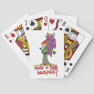 リュックパックのカ遊ードの中身 トランプ