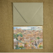 リュブリャナスロベニアのシルエットウォーター絵を描カラー ポストカード