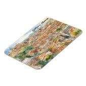 リュブリャナスロベニアのシルエットウォーター絵を描カラー マグネット (左側)