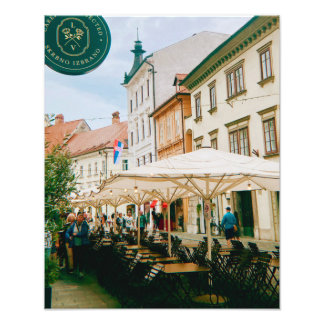 リュブリャナ都市景観 フォトプリント