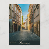リュブリャナ・スロベニアの通り ポストカード (正面)