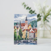 リュブリャナ、スロベニア絵を描旅行 ポストカード (スタンド正面)